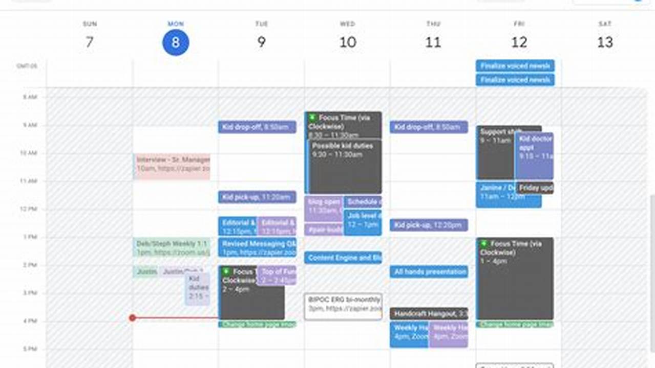 Work Hours Google Calendar