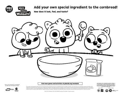 Work It Out Wombats Coloring Pages