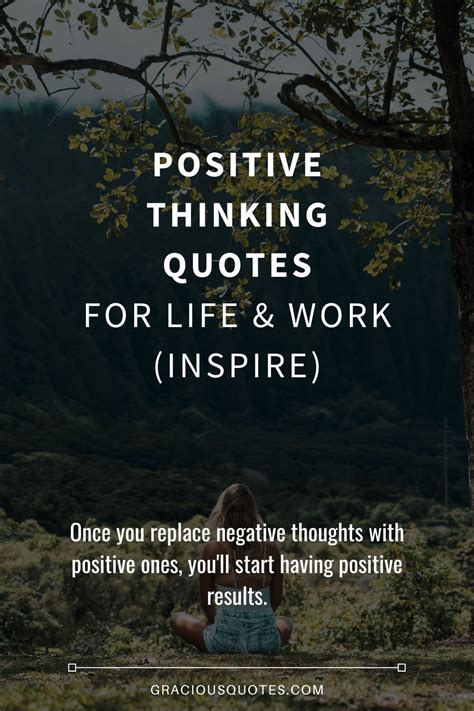 Work Positive Thinking Encouragement Quotes