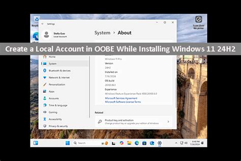 Workaround to create a local account on Windows 11 24H2 in OOBE