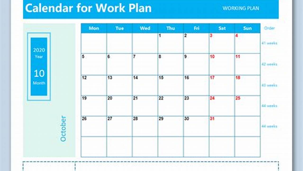 Workday Calendar Excel