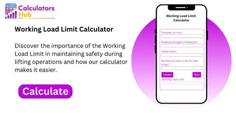 Calculate Safe Working Load with Our Easy-to-Use Working Load Limit Calculator