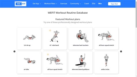 Workout Routine Database