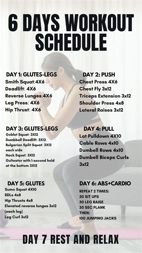 Workout Routines Schedule