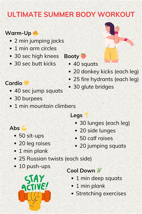 Workouts At Home Summer
