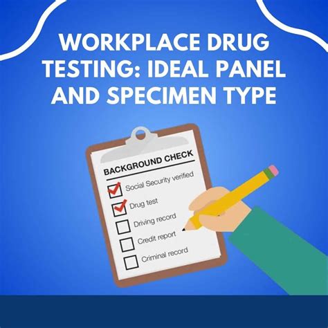 Workplace Drug Testing Panel Test and interpretation