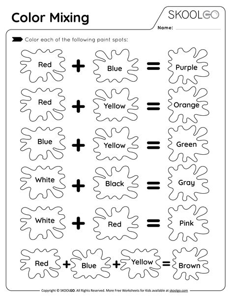 Worksheet On Colours For Grade 3