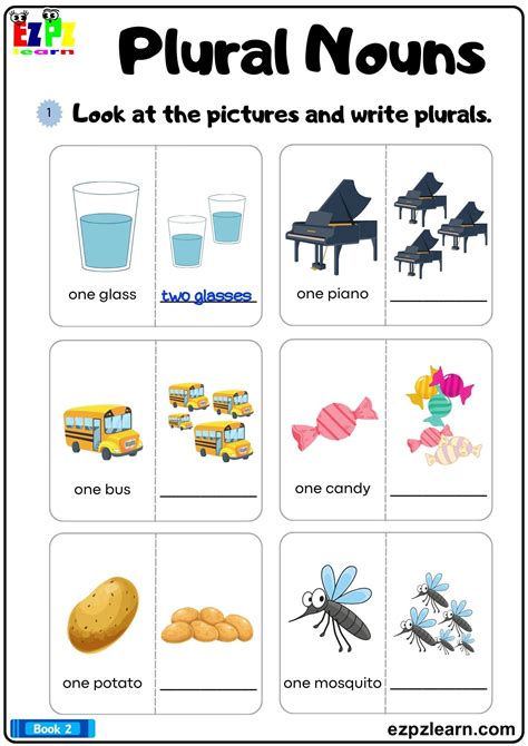 Worksheet On Plurals
