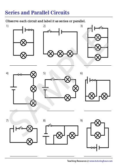 Worksheet On Series And Parallel Circuits