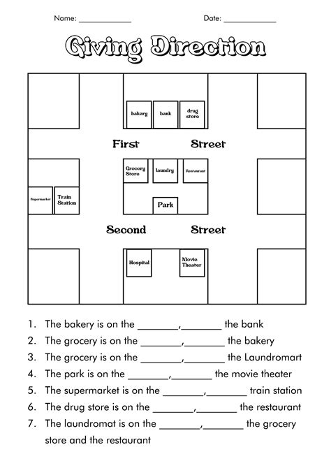 Worksheets For Following Directions