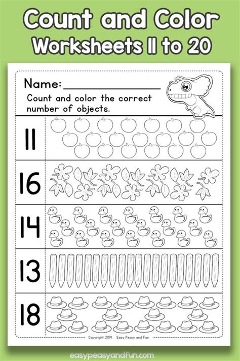 Worksheets For Numbers 11 20