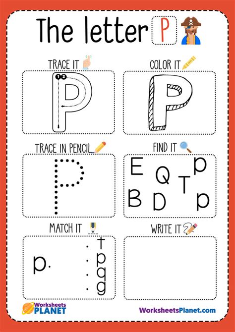 Worksheets For The Letter P