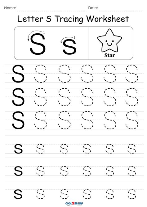 Worksheets For The Letter S