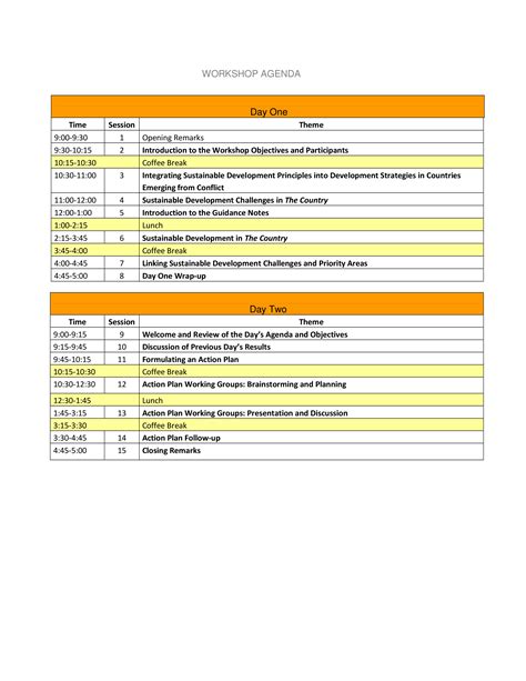 Agenda Template 20+ Docs (in Word & PDF Format)