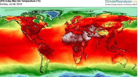 World Current Temperature Map