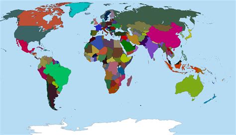 World Map Color Coded