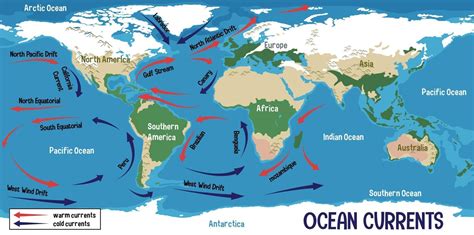 World Map Of Ocean Currents