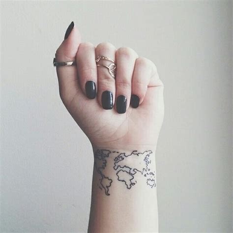 32 Elegant Map Tattoos On Wrists