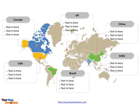World Map Template For Powerpoint