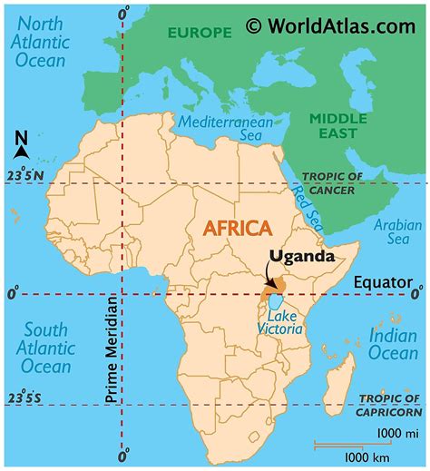 World Map With Uganda