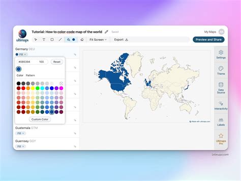 The world map colored with 4 colors, and bordering countries don't