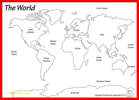 Free Printable World Map Coloring Pages For Kids Best Coloring Pages