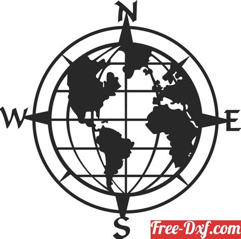 Download World Map Creativefabrica DXF Files