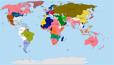 Political map of the world in 1900 by IskanderKey on DeviantArt