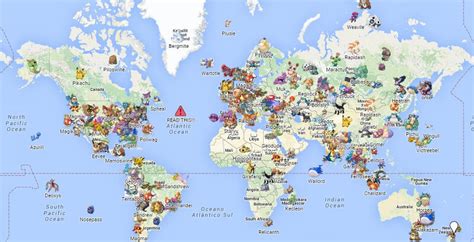 World Map Of Pokemon Go