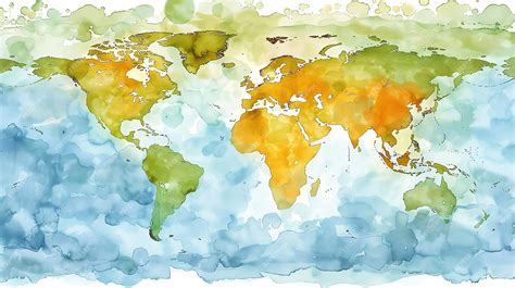 World Map Painting