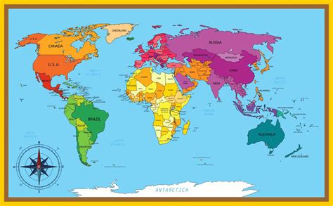 Printable, Blank World Outline Maps • Royalty Free • Globe, Earth