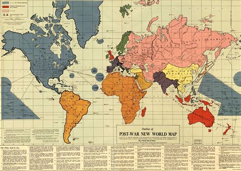 World Map Post Ww2