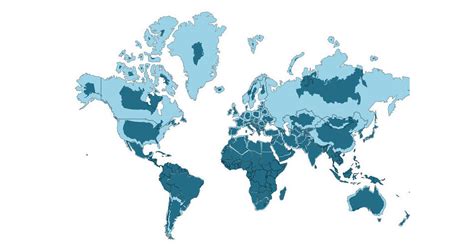 Relative Size Map Is There A Map That Displays Every Country At Its