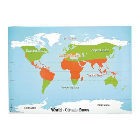 World Map With Climate Regions