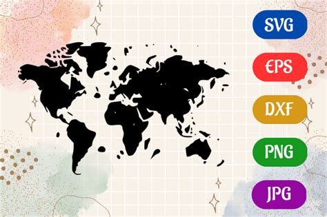 Download World Map for Cricut Machine