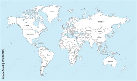 Free Printable World Map With Countries Labeled Free Printable