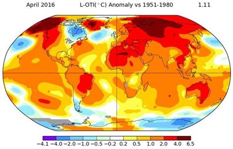 World Temperature Map April