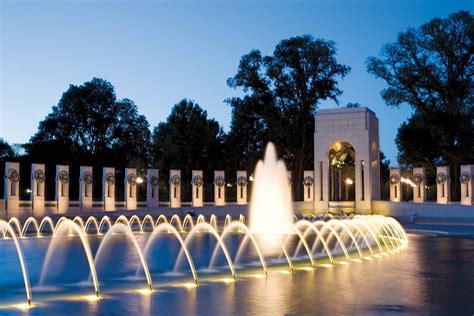 World War II Memorial Moonlight