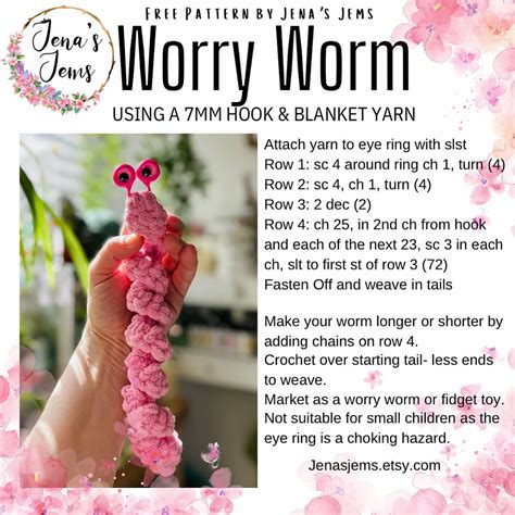 Worry Worm Crochet