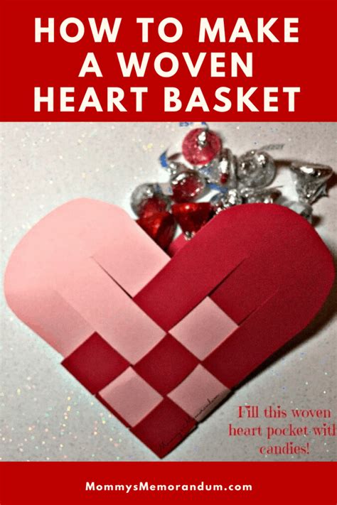 Woven Heart Basket Template