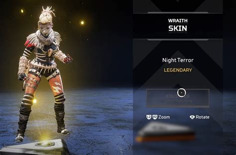 Unleash the Darkness with the Wraith Night Terror Skin: Reign Supreme in Battle!
