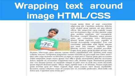 Wrap Text Around Image using HTML