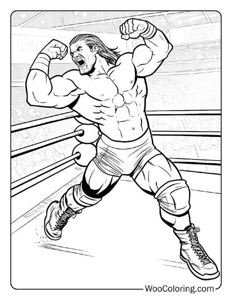Wrestler Coloring Pages