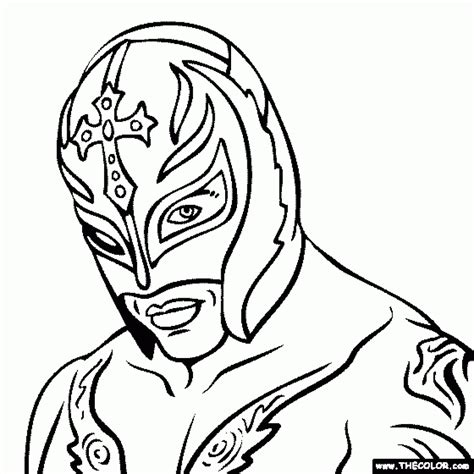 Wrestling Coloring Pages Free Printable