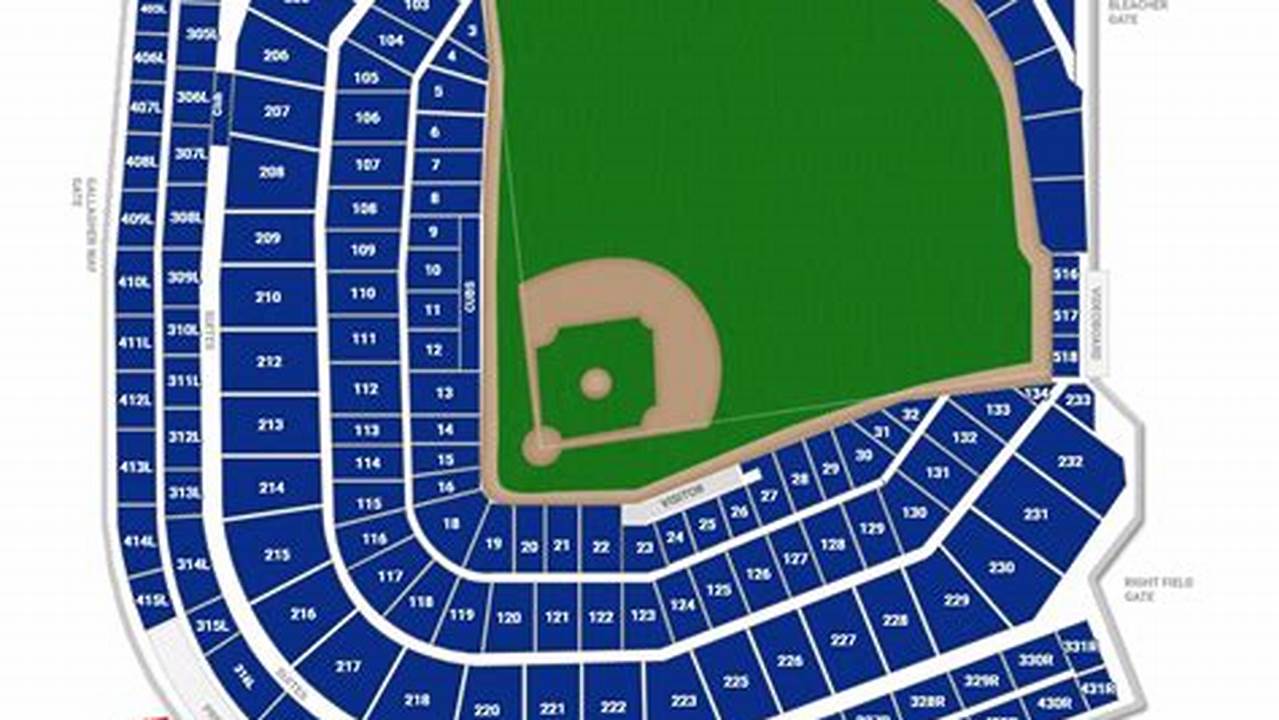 Wrigley Field Seating Chart Interactive 2025