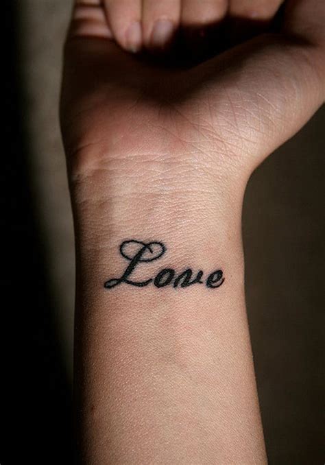 Faith Hope and Love Faith tattoo on wrist, Love wrist