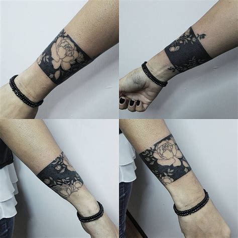 Coverup Tattoo on wrist. Tattoo by Daemon Rowanchilde