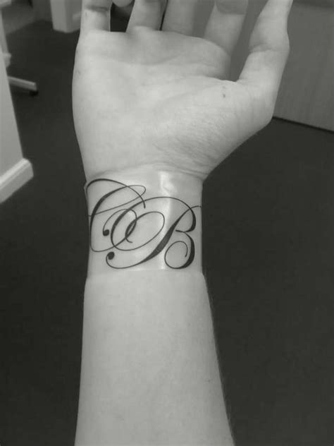 Wrist Tattoo With Initials