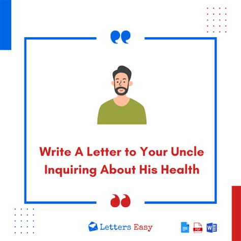Write A Letter To Your Uncle Inquiring About His Health