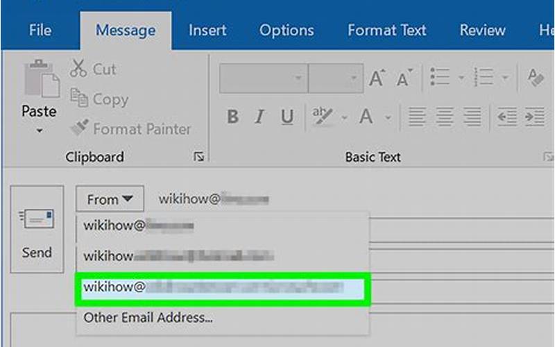Write Email In Outlook